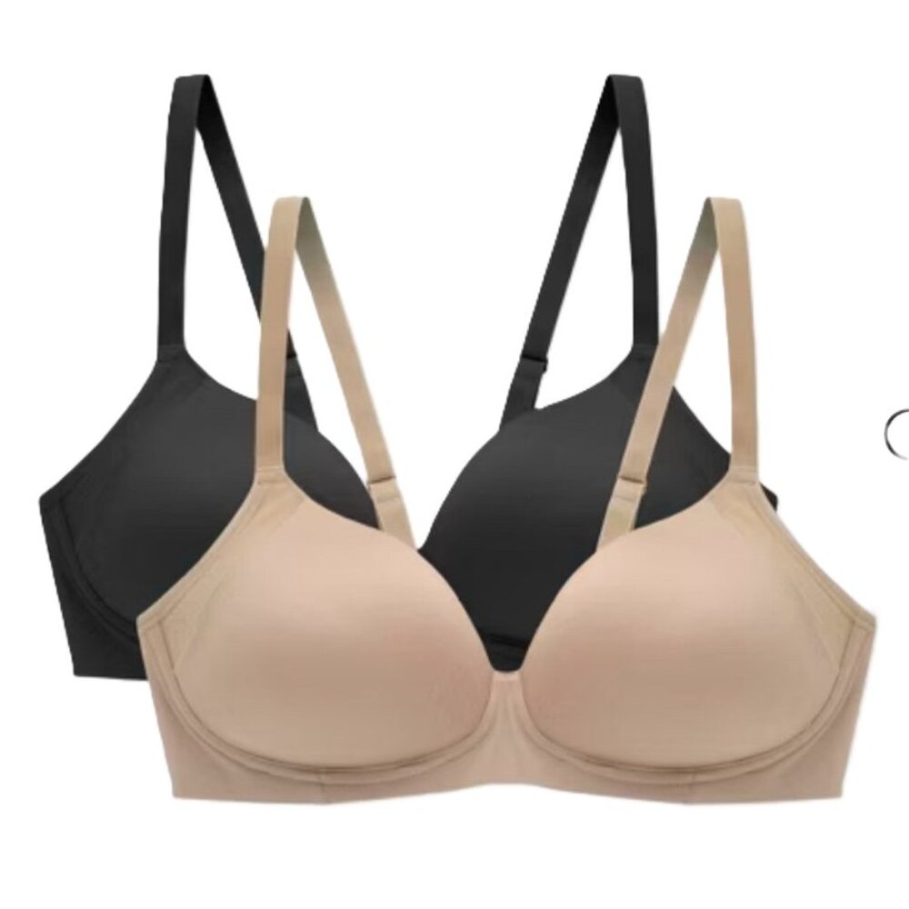 BRA--BALI 38C (2) 1-BLACK---1-NUDE